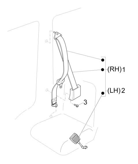Fahrgestell Sicherheitsgurte - Porter Maxxi Multitech 1300ccm 4T LC 2016-