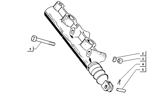 Radaufhängung Befestigung Hauptbremszylinder (Lenkrad) - Ape TM 422ccm 4T AC 1997-2004 ZAPT10000000
