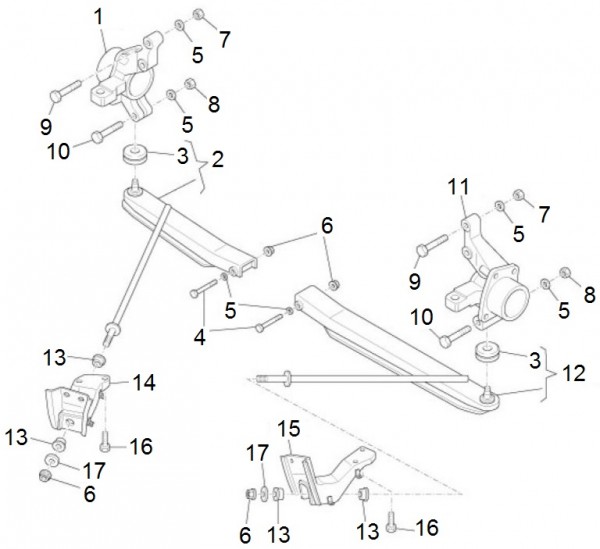 Radaufhängung Schwingarm - Porter Porter Electric ccm 2011- ZAPS9E
