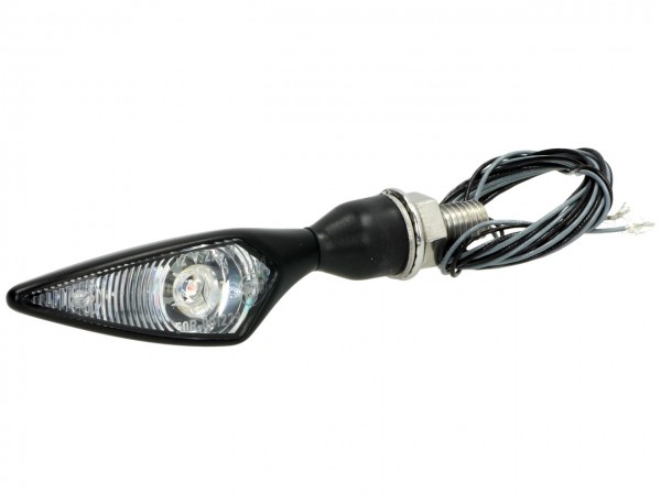 Kellermann LED Blinker, Micro Rhombus LED, Stahl, 12 V, schwarz, seidenmatt, E-geprüft