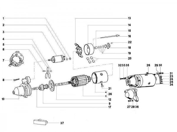 Motor Anlasser - Calessino 422ccm 4T LC 2013- ZAPT2D4MC