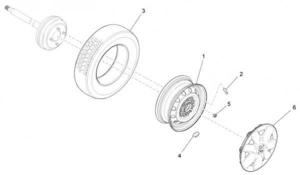 Radaufhängung Räder - Porter D120 Diesel 1300ccm 4T LC 2013- ZAPS90CK