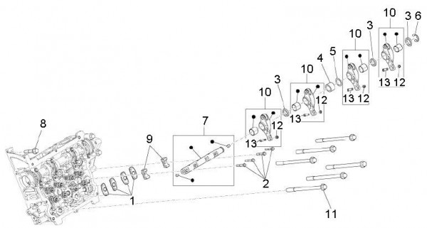 Motor Schwinghebelhalterung - Porter D120 Diesel 1300ccm 4T LC 2011- ZAPS90CK