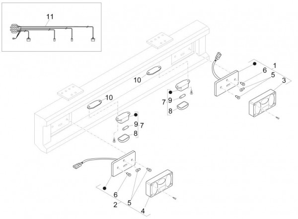 Elektrische Anlage Rücklicht - Porter Maxxi Multitech 1300ccm 4T LC 2015-
