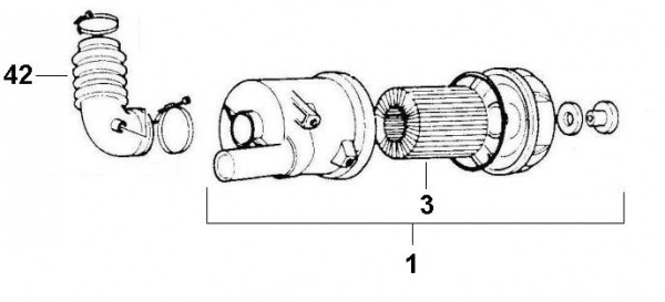 Motor Luftfilter - Ape Poker 422ccm 4T AC 1990-1993 M4R1T