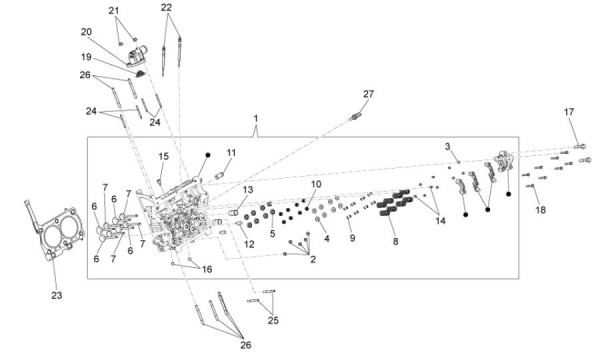 Motor Zylinderkopf - Porter D120 Diesel 1300ccm 4T LC 2013- ZAPS90CK