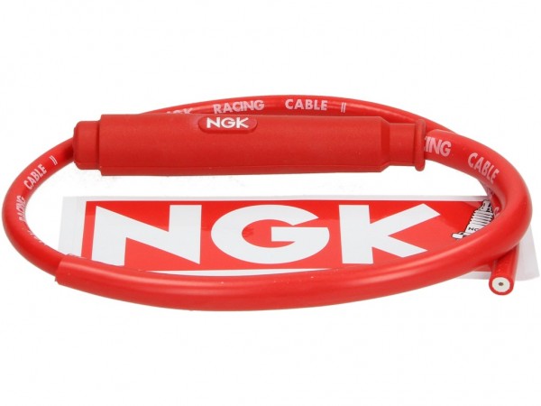 NGK Zündkerzenstecker, CR1, rot, 0° gerade, für Anschlussgewinde