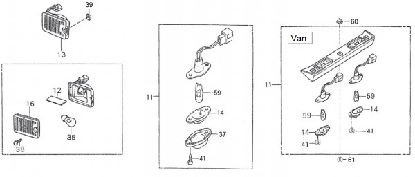 Elektrische Anlage Rücklicht II - Porter Porter 1000ccm 4T LC 1992-1998 ZAPS85