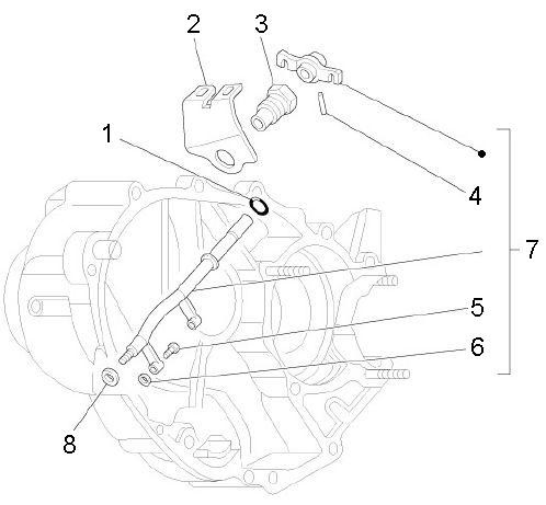 Motor Schalthebel - Ape Mix 50ccm 2T AC 2013- ZAPC80000