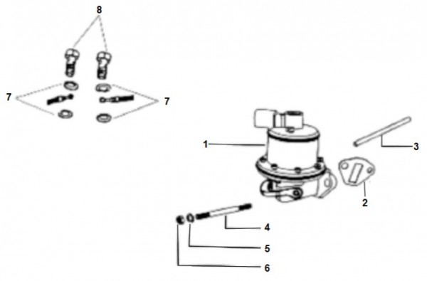 Fahrgestell Benzinpumpe - Classic 400 422ccm 4T 2V AC 2014- MBX000T58RC001005
