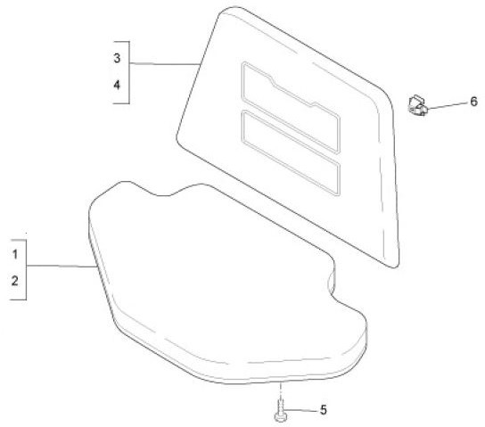 Fahrgestell Sitz - Ape Mix 50ccm 2T AC 2015- ZAPC80000