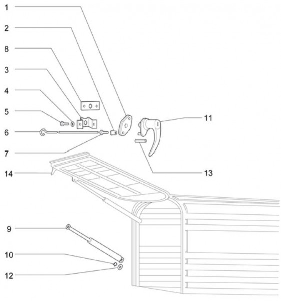 Fahrgestell Klappe hinten (Kastenwagen) - Ape Mix 50ccm 2T AC 2016- ZAPC80000