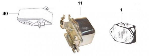 Elektrische Anlage Starterrelais - Ape Car 422ccm 4T AC 1988- AFD3T