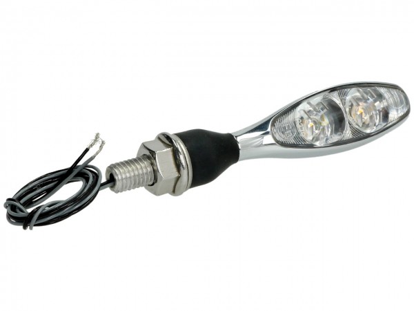 Kellermann Blinker, LED, Micro 1000 Extreme, vorne + hinten, links + rechts, Stahl, 12 V, chrom, glä