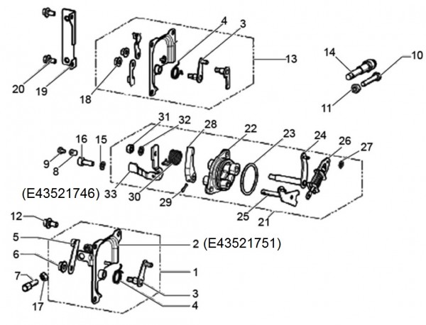 Motor Durchflussregler - Classic 400 422ccm 4T 2V AC 2014- MBX000T5BSE001861