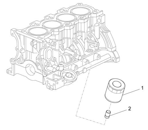 Motor Ölfilter - Porter Multitech 1300ccm 4T LC 2014- ZAPS90VJ