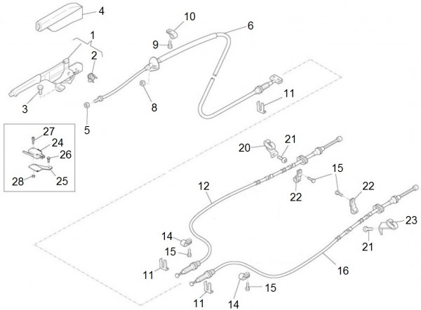Radaufhängung Feststellbremse - Porter Porter Electric ccm 2012- ZAPS9E