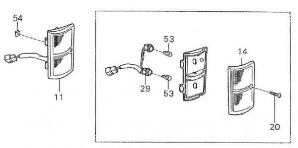 Elektrische Anlage Blinker - Porter Porter 1000ccm 4T LC 1992-1998 ZAPS85