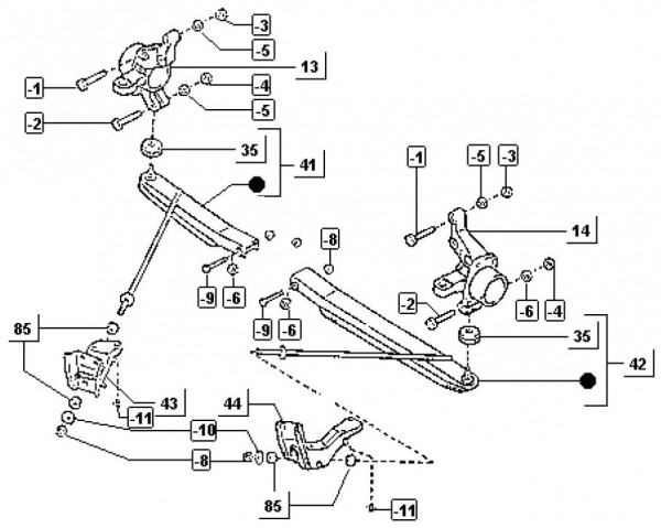 Radaufhängung Vorderradaufhängung - Porter Porter Diesel 1400ccm 4T LC 1998-2004 ZAPS85000007