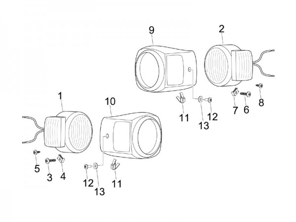 Elektrische Anlage Scheinwerfer - Calessino 422ccm 4T LC 2013- ZAPT2D4MC