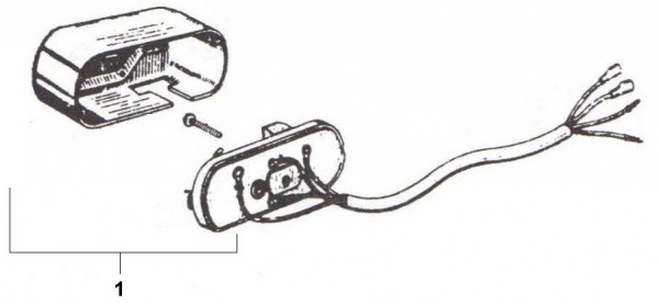 Elektrische Anlage Schalter - Ape 190ccm 2T AC 1969-1978 MPR1T