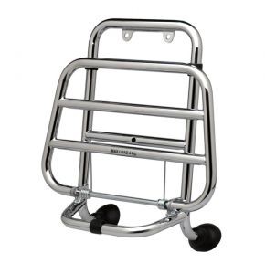 Gepäckträger, vorne, chrom, klappbar, mit Vespa Logo