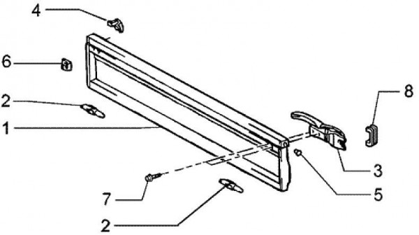 Fahrgestell Ladeklappe - Ape TM 422ccm 4T AC 1997-2004 ZAPT1000000023141