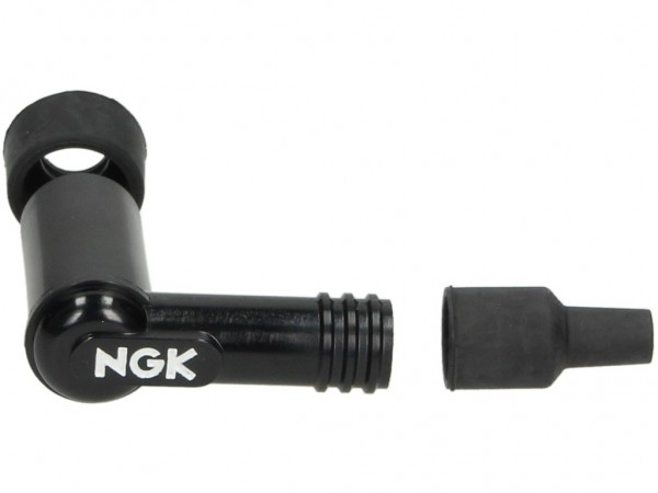 NGK Zündkerzenstecker, LB05E, schwarz, 90° Winkel, für Anschlussmutter