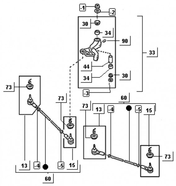 Lenker Lenkung - Porter Porter Diesel 1400ccm 4T LC 1998-2004 ZAPS85000004