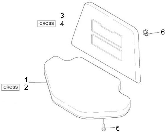 Fahrgestell Sitz vorn - Ape Mix 50ccm 2T AC 2013- ZAPC80000