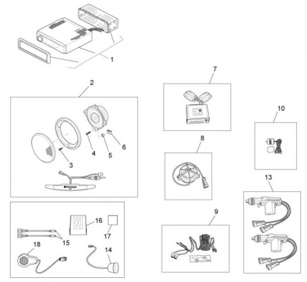 Zubehör Zubehör - Porter D120 Diesel 1300ccm 4T LC 2013- ZAPS90CK