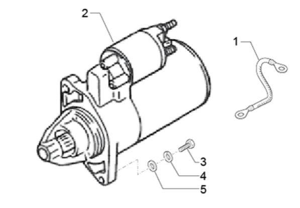 Motor Anlasser - Classic 400 422ccm 4T 2V AC 2014- MBX000T58RC001005