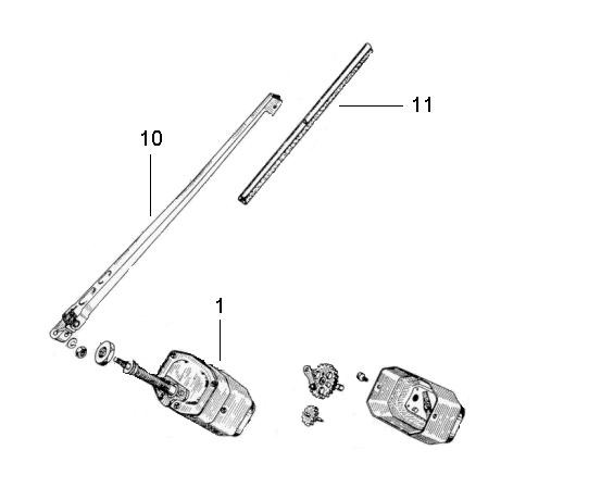 Elektrische Anlage Scheibenwischer - Ape Poker 422ccm 4T AC 1990-1993 M4R1T