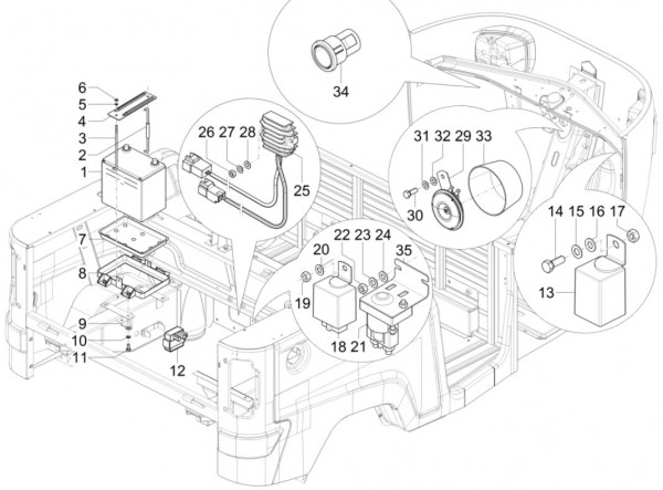 Elektrische Anlage elektrische Anlage - Calessino 200ccm 4T 3V AC 2013- ZAPT42PMC
