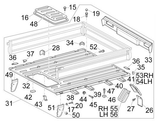 Fahrgestell Ladefläche offen Pick up - Porter Multitech 1300ccm 4T LC 2017- ZAPS90PGW