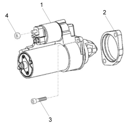 Motor Anlasser - Porter Quargo 700ccm 4T LC 2012- ZAP4P10000