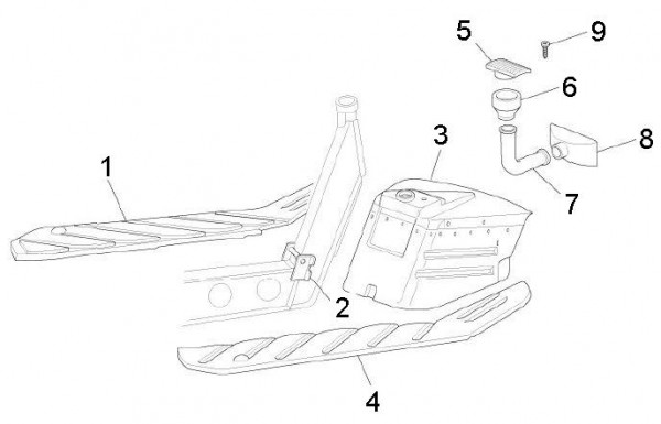 Fahrgestell Bodenpaneel vorn - Ape Mix 50ccm 2T AC 2013- ZAPC80000