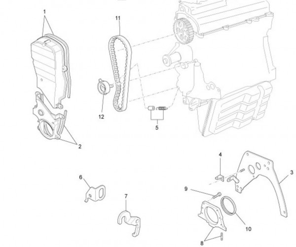 Motor Steuerung - Porter Porter up Date 1300ccm 4T LC 2009-2010 ZAPS90TH