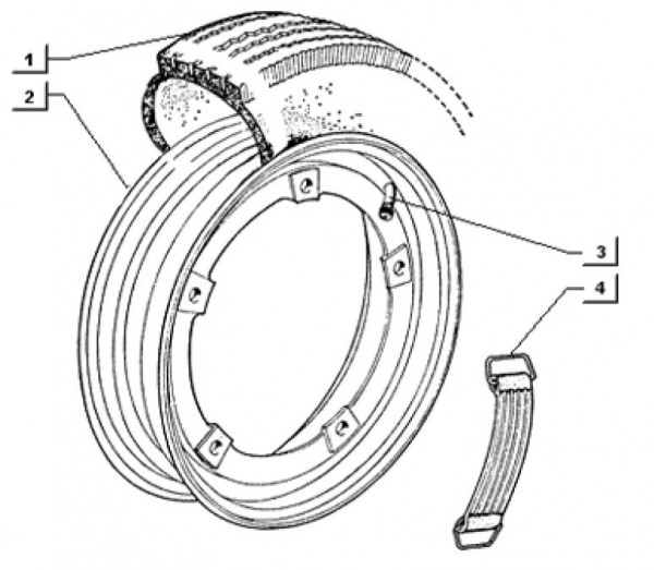 Radaufhängung Räder - Ape TM 703 Diesel mit Lenker 422ccm 4T AC 1997-2004 ATD2T