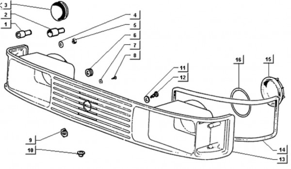 Fahrgestell Verkleidungen vorn - Ape TM 703 mit Lenker 220ccm 2T AC 2000-2007 ATM3T
