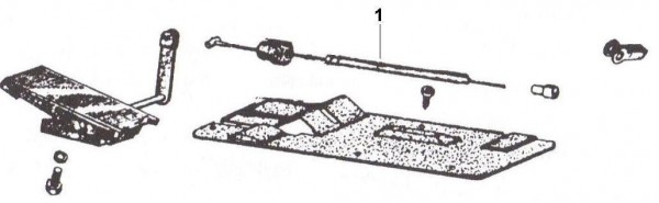 Bowdenzüge Gaszug - Ape 220ccm 2T AC 1978-1983 MPM2T