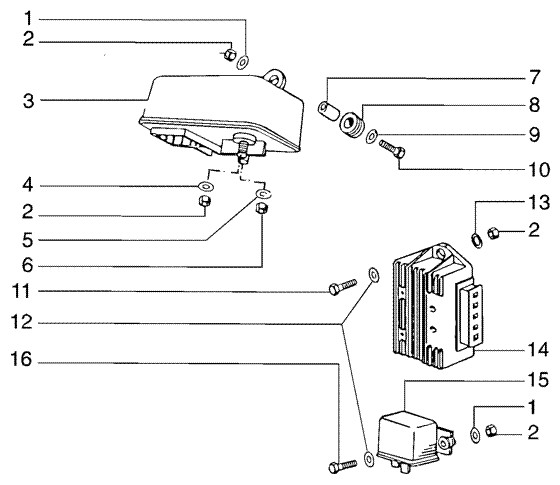 Elektrische Anlage Regler - Ape TM 422ccm 4T AC 1997-2004 ZAPT1000000023141