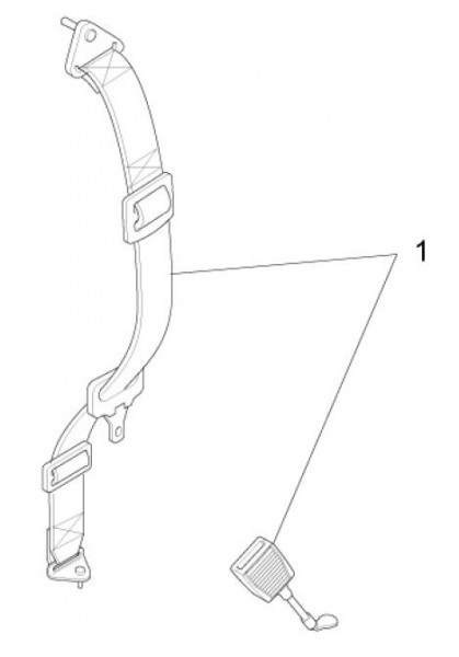 Fahrgestell Sicherheitsgurte - Ape Mix 50ccm 2T AC 2014- ZAPC80000