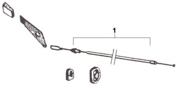 Bowdenzüge Starterzug - Ape 220ccm 2T AC 1978- MPV2T