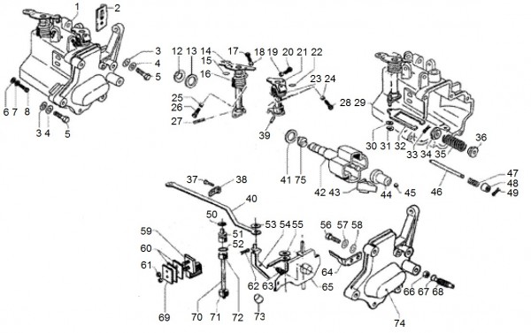 Motor Kurbelgehäuse II - Ape TM 703 Diesel mit Lenkrad 422ccm 4T AC 2005-2010 ZAPT10000