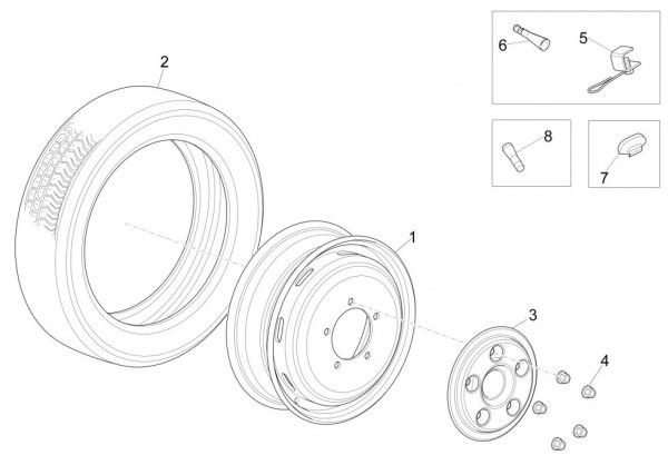 Radaufhängung Räder - Porter Maxxi Multitech 1300ccm 4T LC 2015-