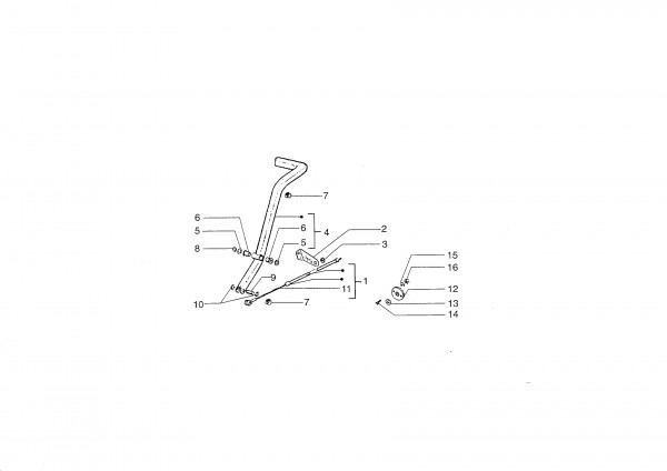 Motor Starterhebel - Ape 50ccm 2T AC 1996- TL5T