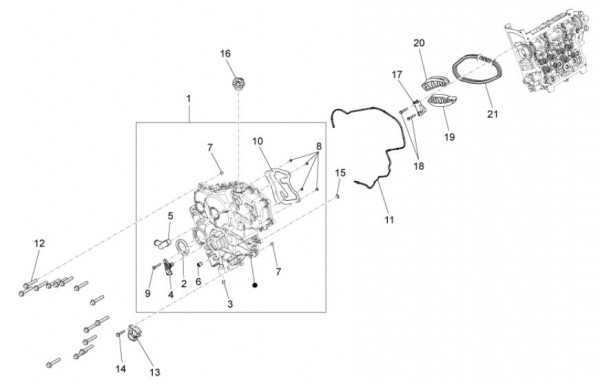 Motor Ventilsteuerung - Porter D120 Diesel 1300ccm 4T LC 2013- ZAPS90CK