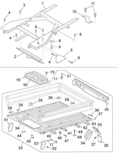 Fahrgestell Ladefläche offen - Porter Porter Electric ccm 2013- ZAPS9E