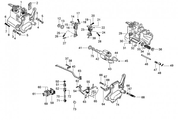 Motor Kurbelgehäuse - Ape TM 422ccm 4T AC 1997-2004 ZAPT1000000023141
